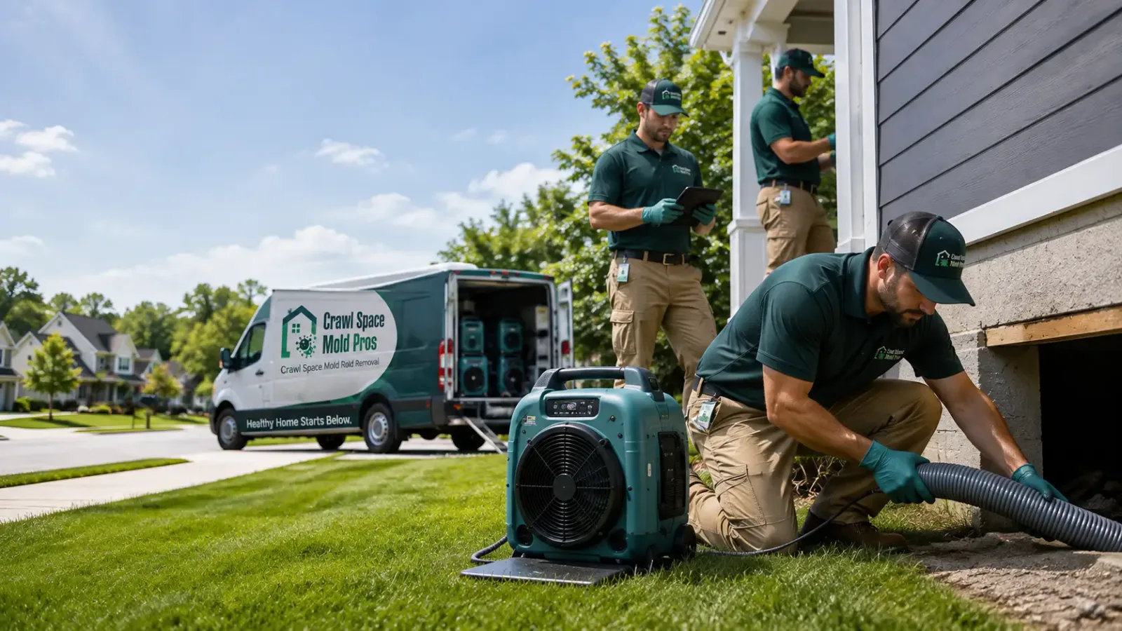 Crawl Space Mold Removal in Goodrich, MI